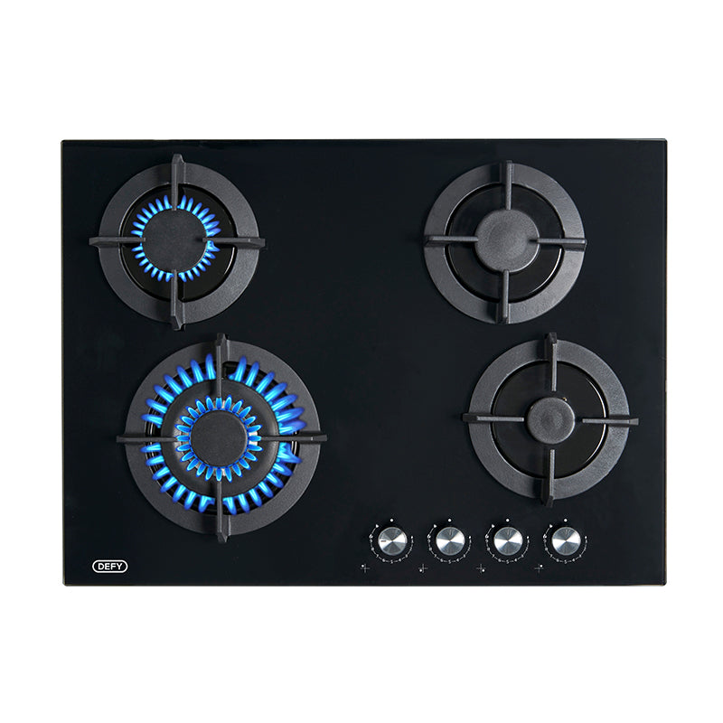 DEFY HOB 900 GEMINI GAS 5 BURNER GLASS