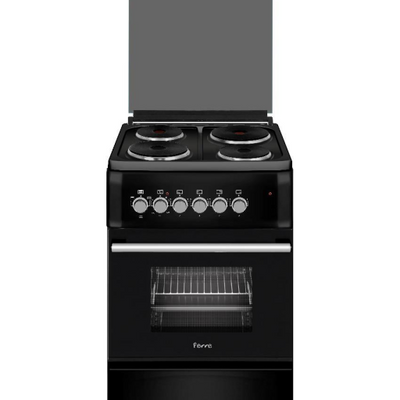 Ferre 550×60 4 plate Freestanding Electric Cooker Black F5S04E3.T.B