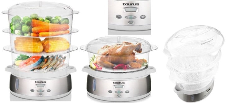 TAURUS FOOD STEAMER 3 TIER