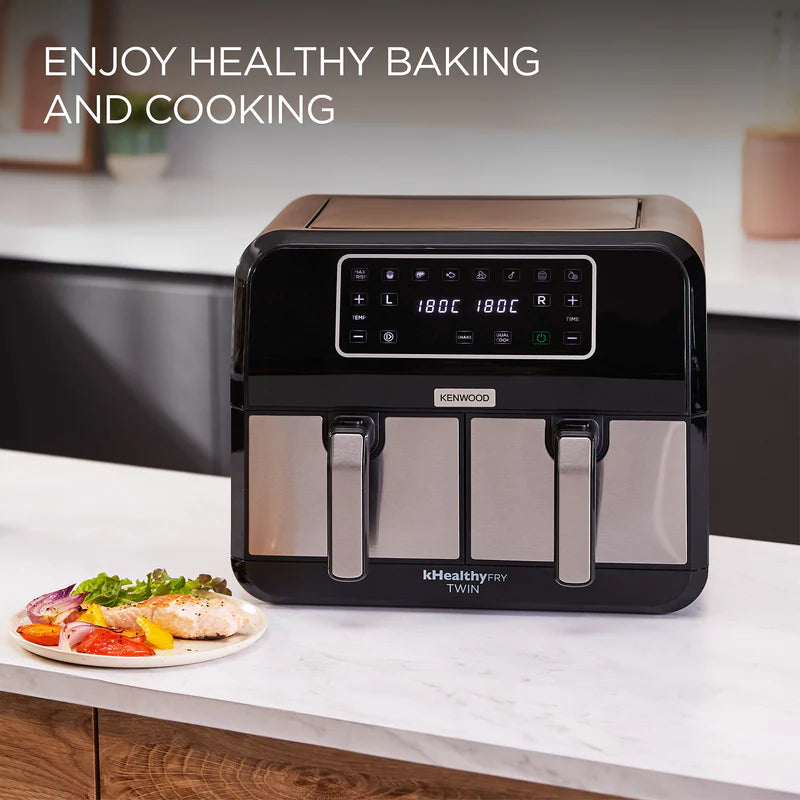KENWOOD DUAL AIRFRYER BK METAL