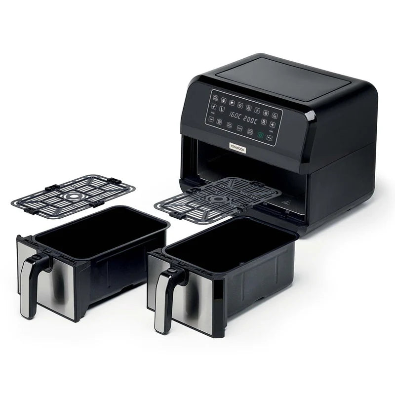 KENWOOD DUAL AIRFRYER BK METAL