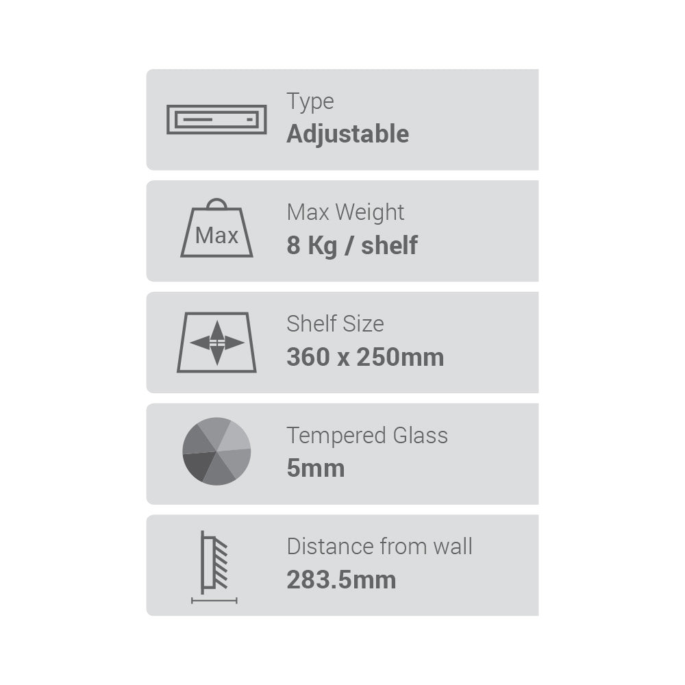 SPACE BRACKET DUAL TRAY