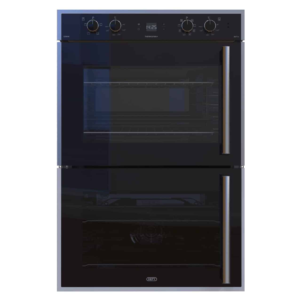 DEFY OVEN DOUBLE 700 GEMINI M/F BLK