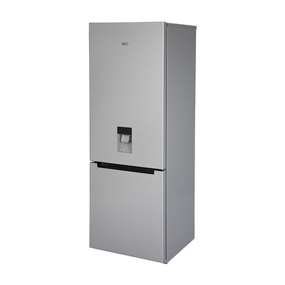 KIC KBF635/2MEWATER 314L metallic bottom mount fridge freezer with water dispenser