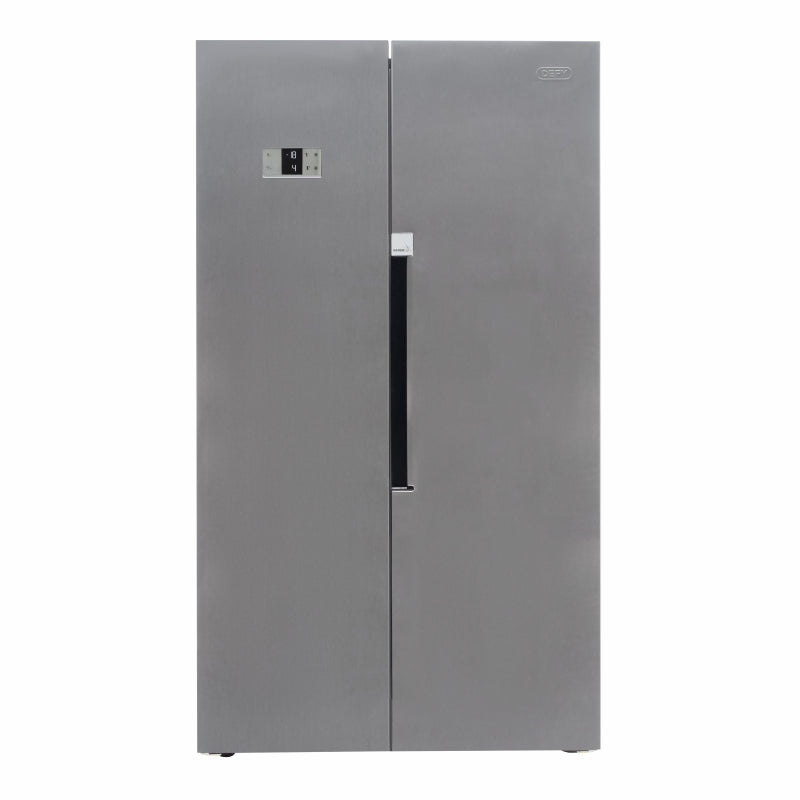 Defy Inox DFF538 Naturelight Side By Side Fridge 618L