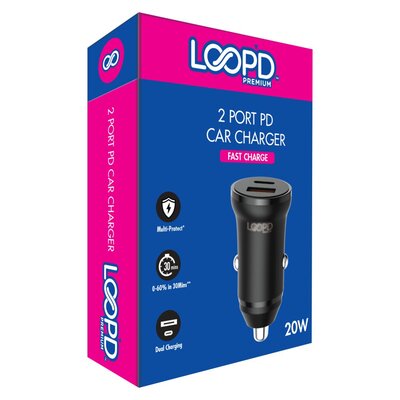 Loopd 2 Port Car Charger