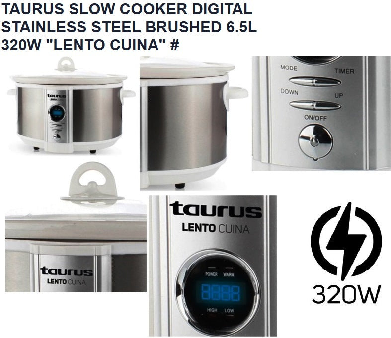 TAURUS SLOW COOKER 320W "LENTO CUINA