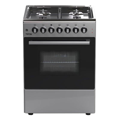 Totai 03/T700E 60cm 4 burner gas stove with electric oven stainless steel