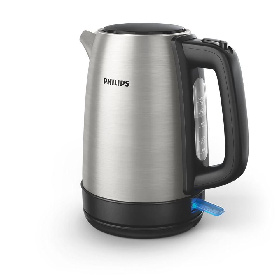 Daily Collection Metal Kettle-Spring Lid, Light indicator HD9350/90