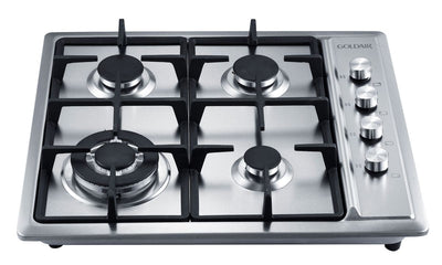 GOLDAIR HOB GAS 4 BURNER S/S