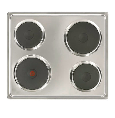 Defy - Slimline Solid No Control Panel Hob - Silver