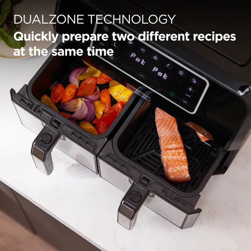 KENWOOD DUAL AIRFRYER BK METAL