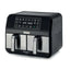 KENWOOD DUAL AIRFRYER BK METAL