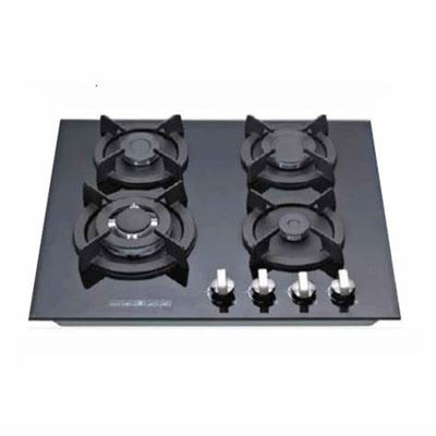 GOLDAIR 4 BURNER GLASS GAS HOB- GBGH-4002