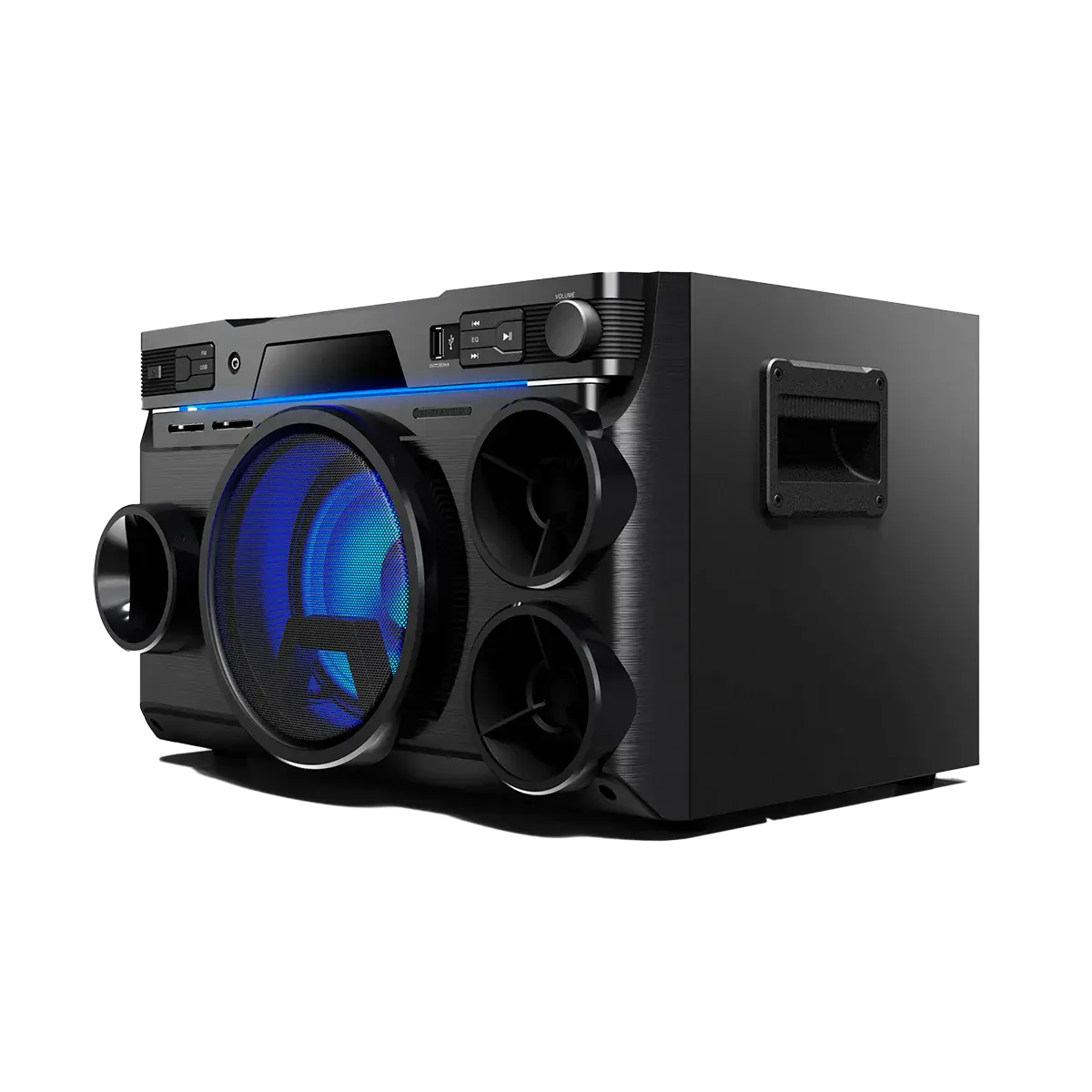 JVC XS-N438B Bluetooth speaker front view
