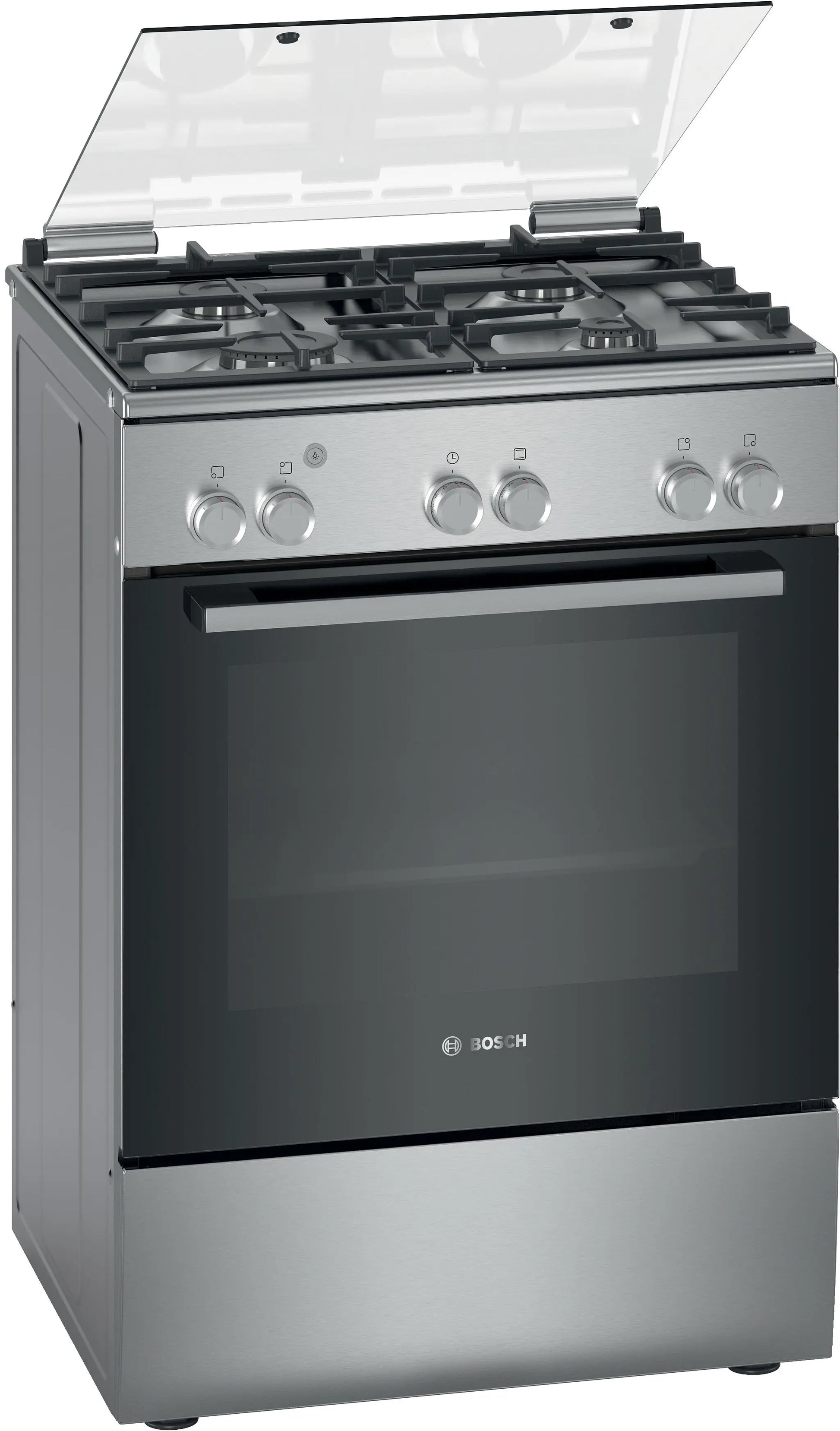 Bosch Series 2 60cm Freestanding Gas Cooker Stainless Steel HGA120E50Z