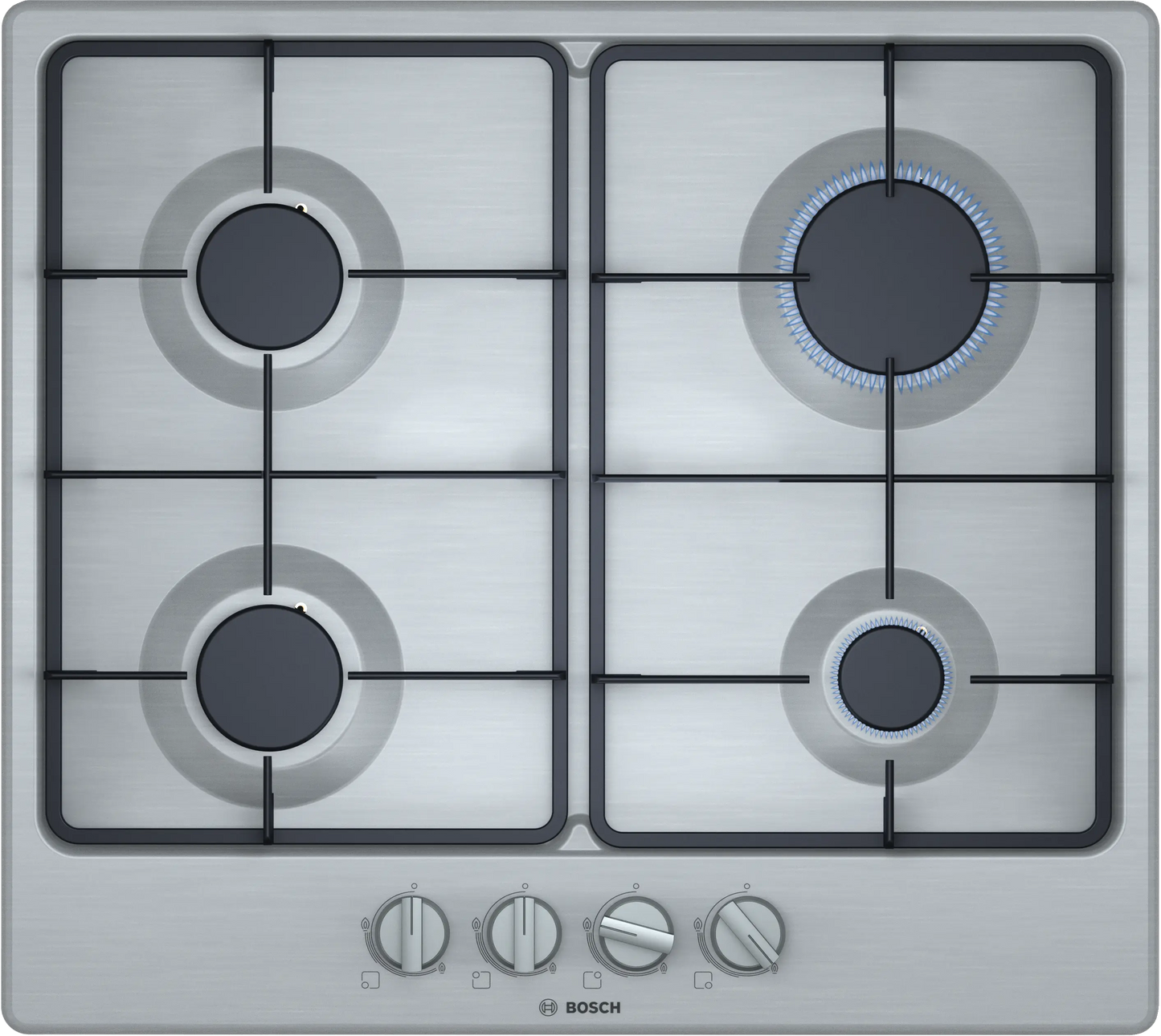 Bosch Series 4 60cm Gas Hob Stainless Steel PGP6B5B62Z