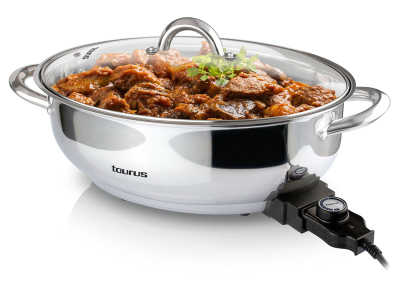 TAURUS ROASTING SKILLET S/S 1800W