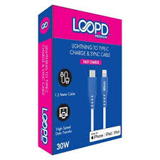 LOOPD 1.2m Lighting to USB-C Cable