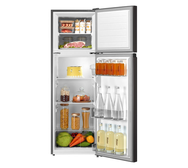 Midea 173L top mount fridge freezer black HD-216FN-BLACK