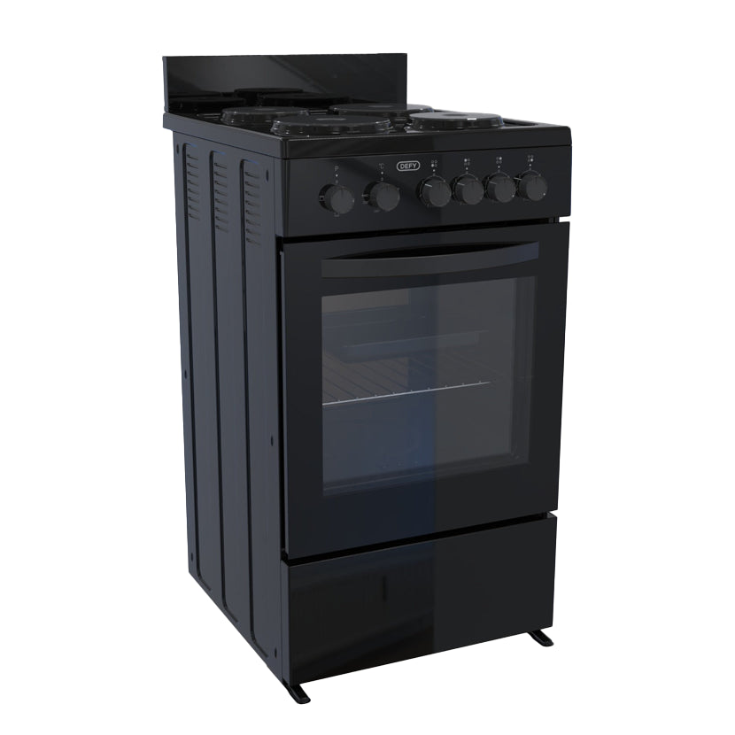 Defy - 4 Plate Compact Stove Black FC - 55L DSS554