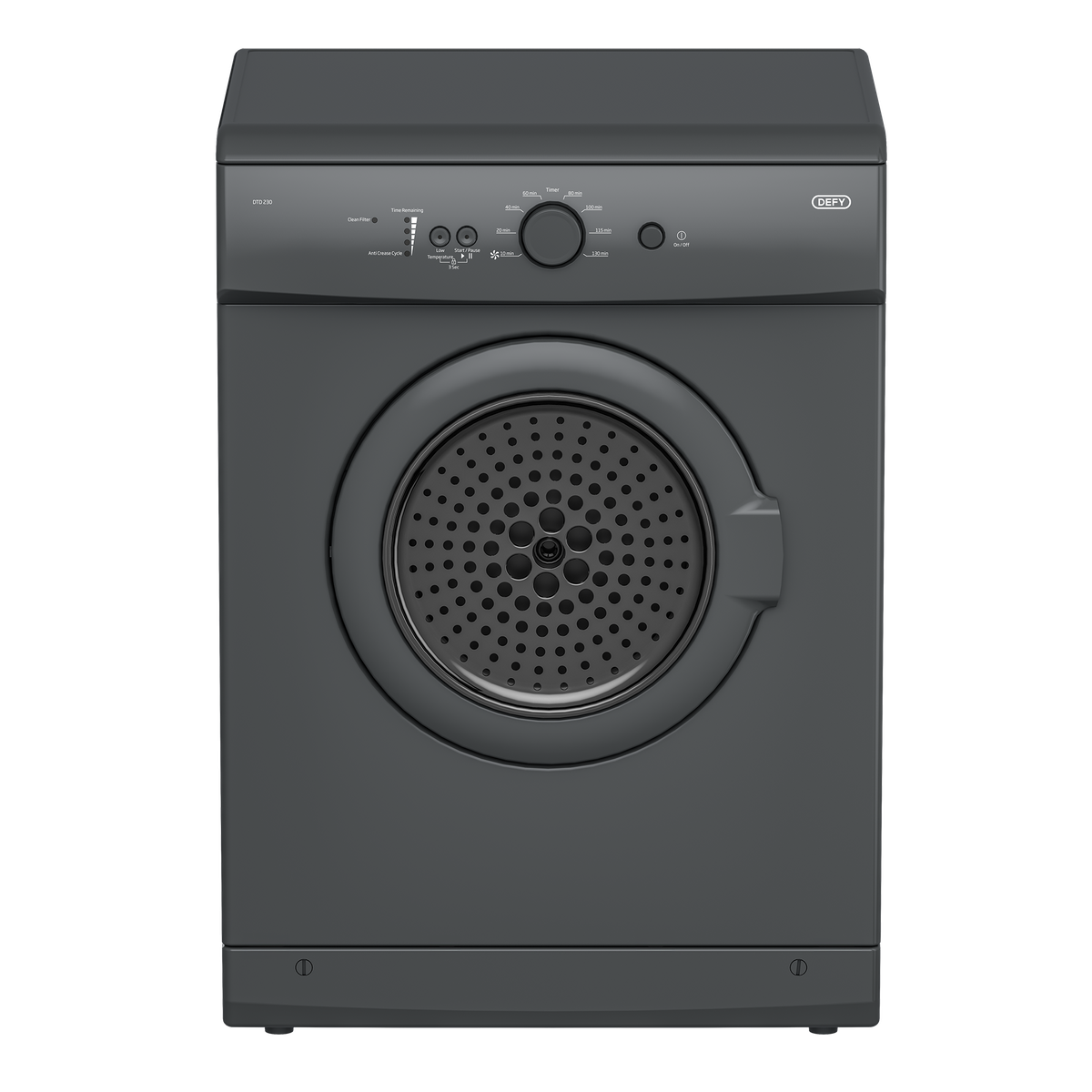 Defy - 5kg Air Vented Tumble Dryer - Manhattan Grey DTD230