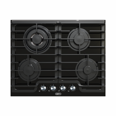 Defy DHG614 65cm 4 Burner Gas on Glass Hob with PreciseFlame