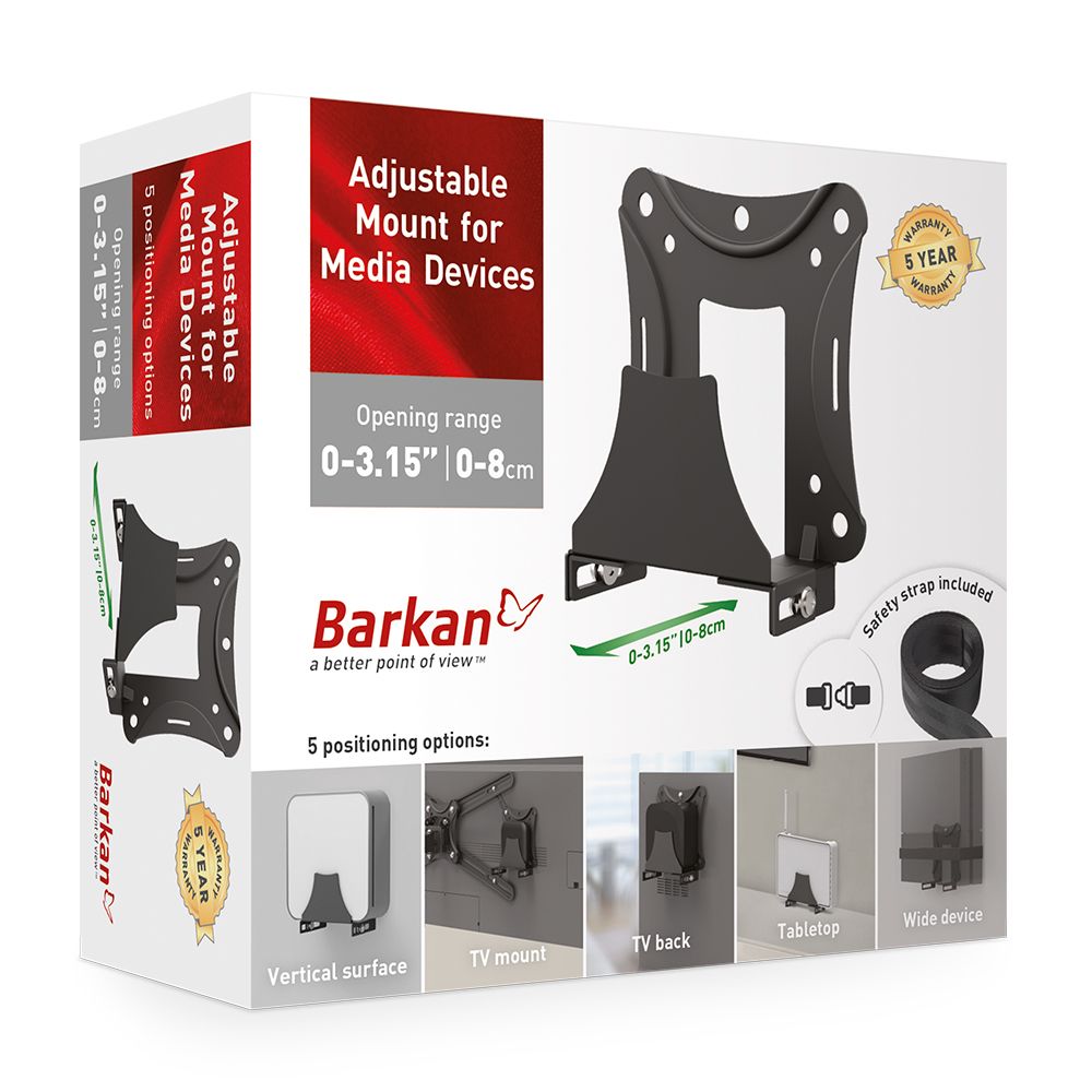 BARKAN ADJUSTABLE MOUNT MEDIA DEVICE