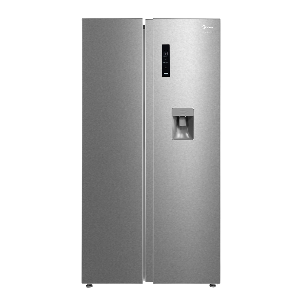 Midea 513L Side by Side Freezer Fridge with Water Dispenser Stainless A+ hc-683wen