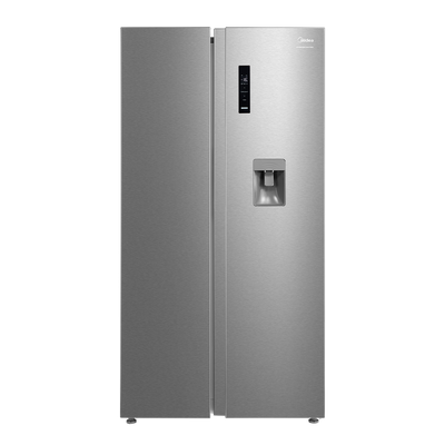 Midea 513L Side by Side Freezer Fridge with Water Dispenser Stainless A+ hc-683wen