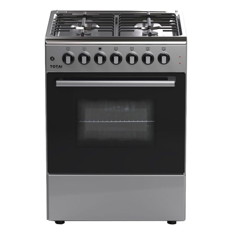 Totai 03/T700E 60cm 4 burner gas stove with electric oven stainless steel