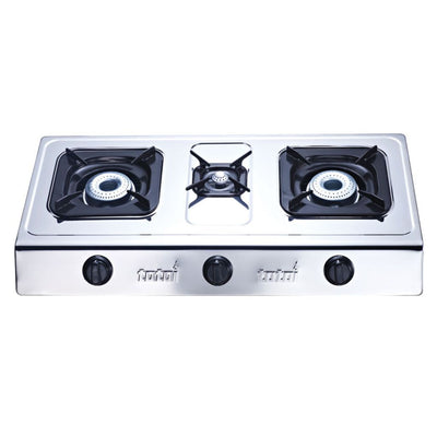 Totai 26/014A 3 burner stainless steel tabletop gas stove