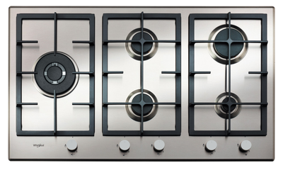 Whirlpool GMA 9522/IX 86cm five-burner stainless-steel gas hob