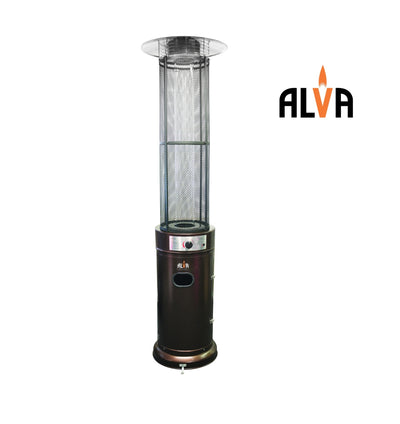 ALVA Patio Gas Heater - Circular Tall Glass (GHP25)