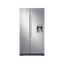 Side-by-Side Fridge, Non-Plumbed Water Dispenser with All Round Cooling, Elegat Inox, 520L