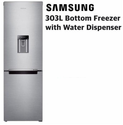 SAMSUNG 303L BOTTOM FREEZER WITH WATER DISPENSER